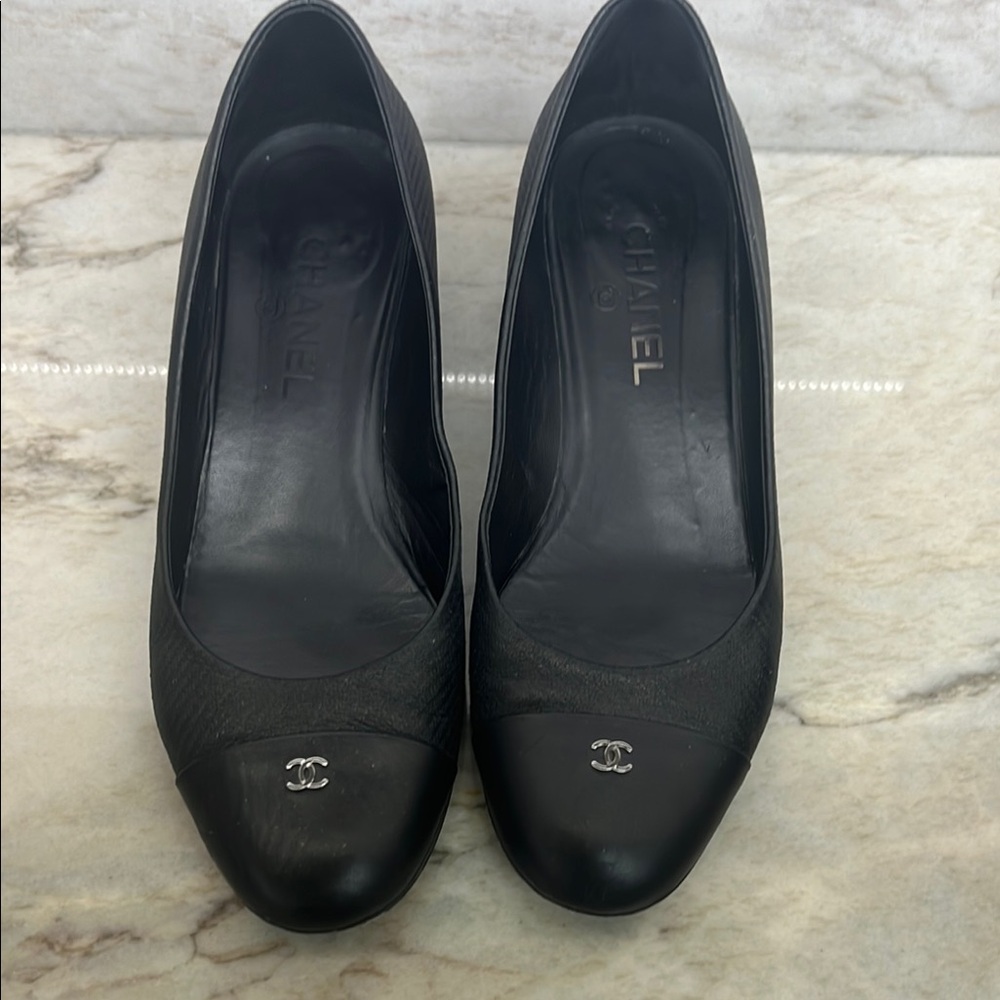 Chanel Black Low Pump